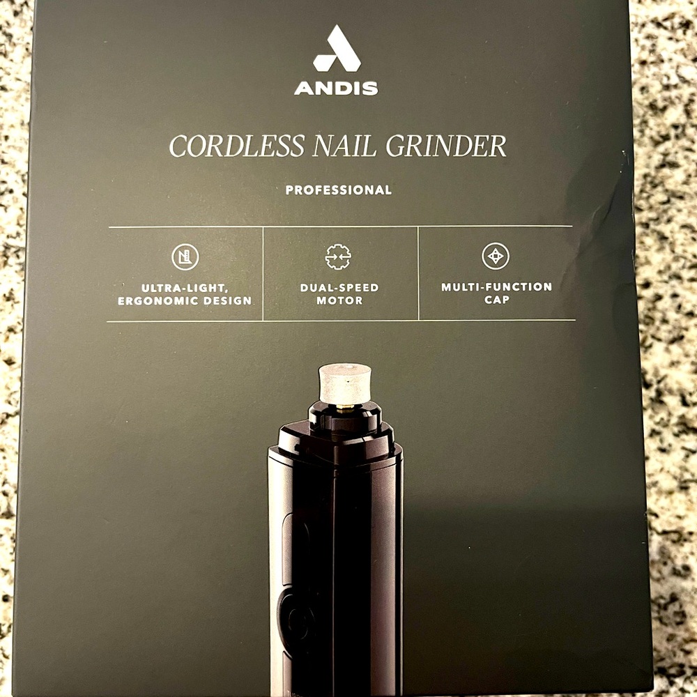 Andis Professional 2-Speed Cord/Cordless Animal Nail Grinder with Rechargeable